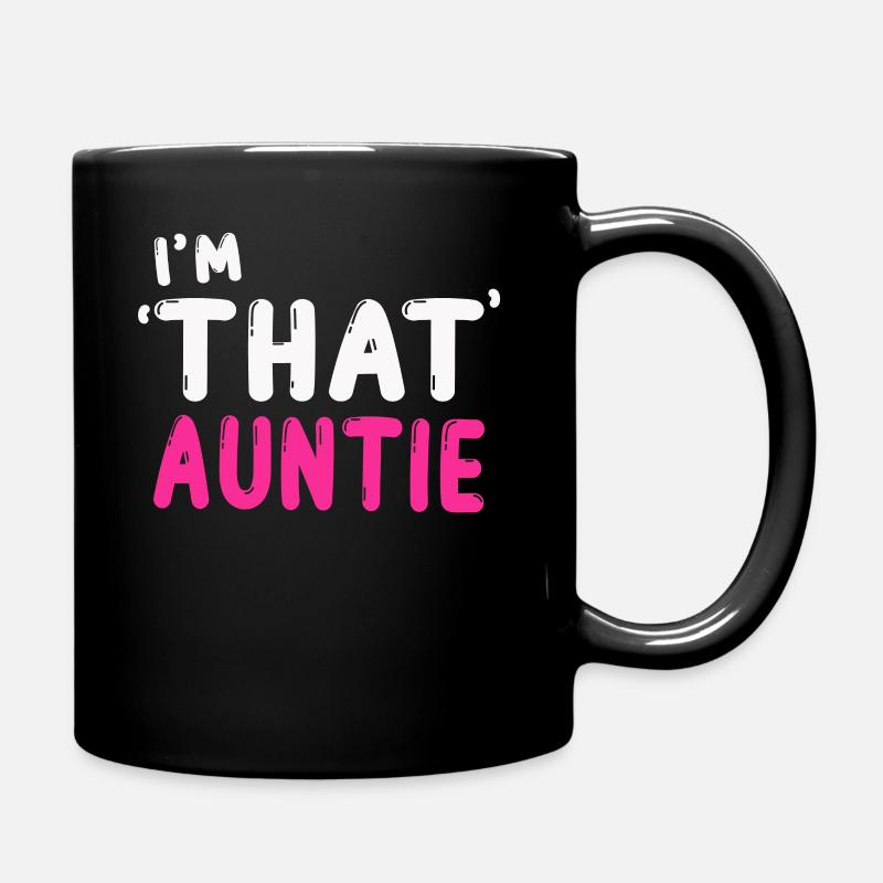 Je suis cette tante - Mug uni - noir