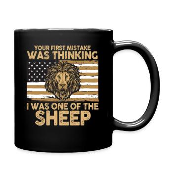 Your first Mistake was thinking I was one of the - Tasse einfarbig - Schwarz - Rechts