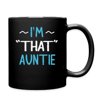 Je suis cette tante - Mug uni - noir - Droite