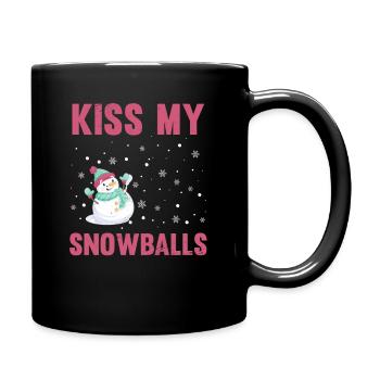 Kiss My Snowballs - Full Colour Mug - black - Right