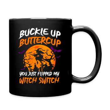 Creepy Witch Witch Ghost Ghost Halloween - Full Colour Mug - black - Right