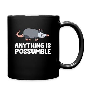 Opossum Tout est possible Opossum mignon - Mug uni - noir - Droite