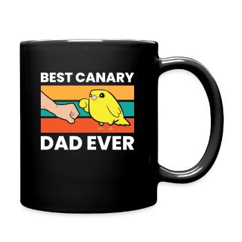 Bester kanarischer Vater aller Zeiten - Tasse einfarbig - Schwarz - Rechts