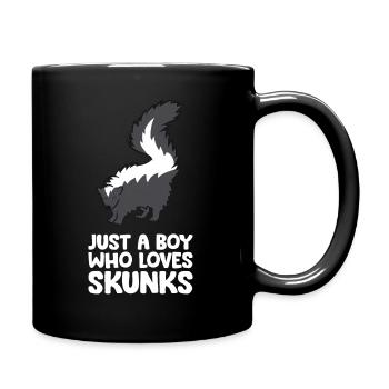 Juste un garçon qui aime les mouffettes - Mug uni - noir - Droite