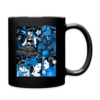 geisha manga - Full Colour Mug - black - Right