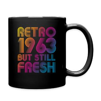 1963 Année de naissance Millésime - Mug uni - noir - Droite