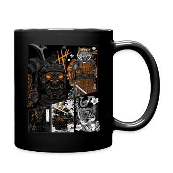 Tiger Samurai comic - Full Colour Mug - black - Right