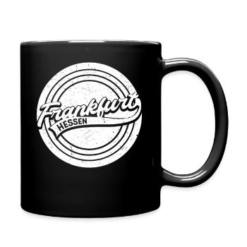 Frankfurt Hessen - Tasse einfarbig - Schwarz - Rechts