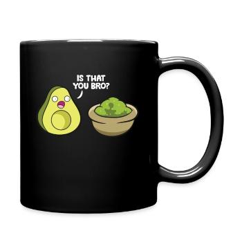 Avocado Guacamole Is That You Bro Funny Avocado - Full Colour Mug - black - Right