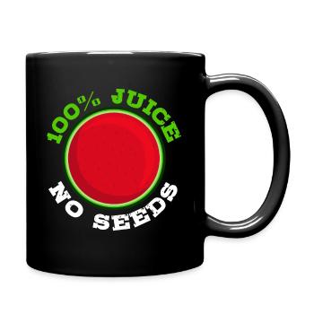 Funny Vasectomy Sterilization Watermelon - Full Colour Mug - black - Right