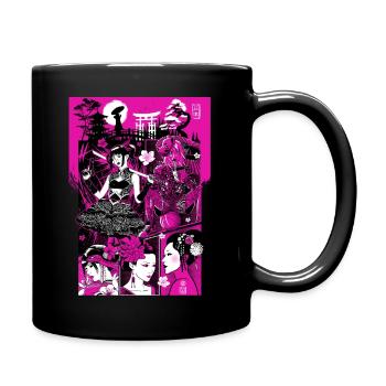 Pink Geisha - Full Colour Mug - black - Right