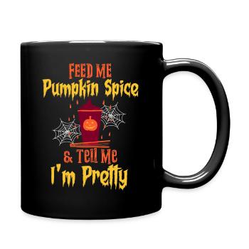 Citrouille Épice Café Citrouille Automne Halloween - Mug uni - noir - Droite