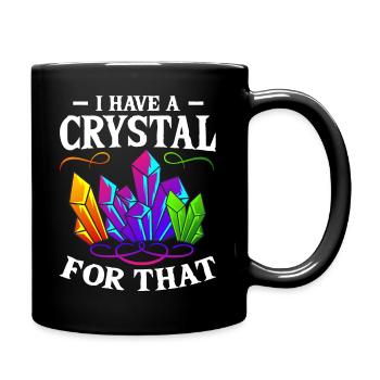 Yoga Namaste Crystal Collector Chakra - Full Colour Mug - black - Right