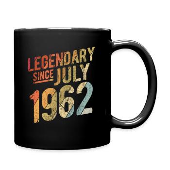 60th Birthday Gift Legendary Since July 1962 60 Ye - Tasse einfarbig - Schwarz - Rechts