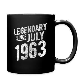 60th Birthday Gift Legendary Since July 1963 60 Ye - Tasse einfarbig - Schwarz - Rechts