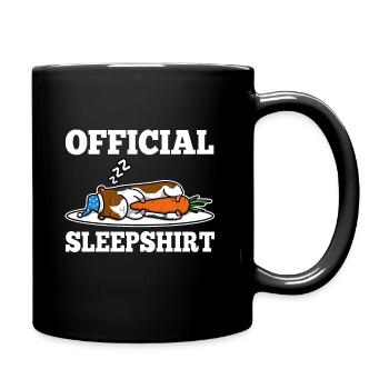 Chemise de nuit officielle Cochon d’Inde - Mug uni - noir - Droite