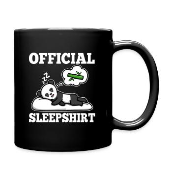 Official sleepshirt Panda - Tasse einfarbig - Schwarz - Rechts