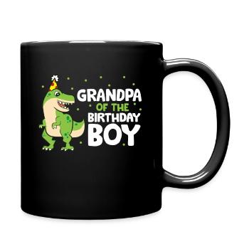 Opa des Geburtstagskindes - Tasse einfarbig - Schwarz - Rechts