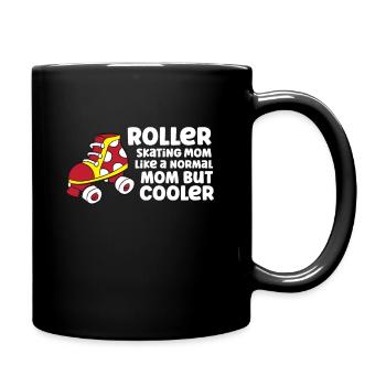 Roller Skating Mom Like A Normal Mom But Cooler - Full Colour Mug - black - Right