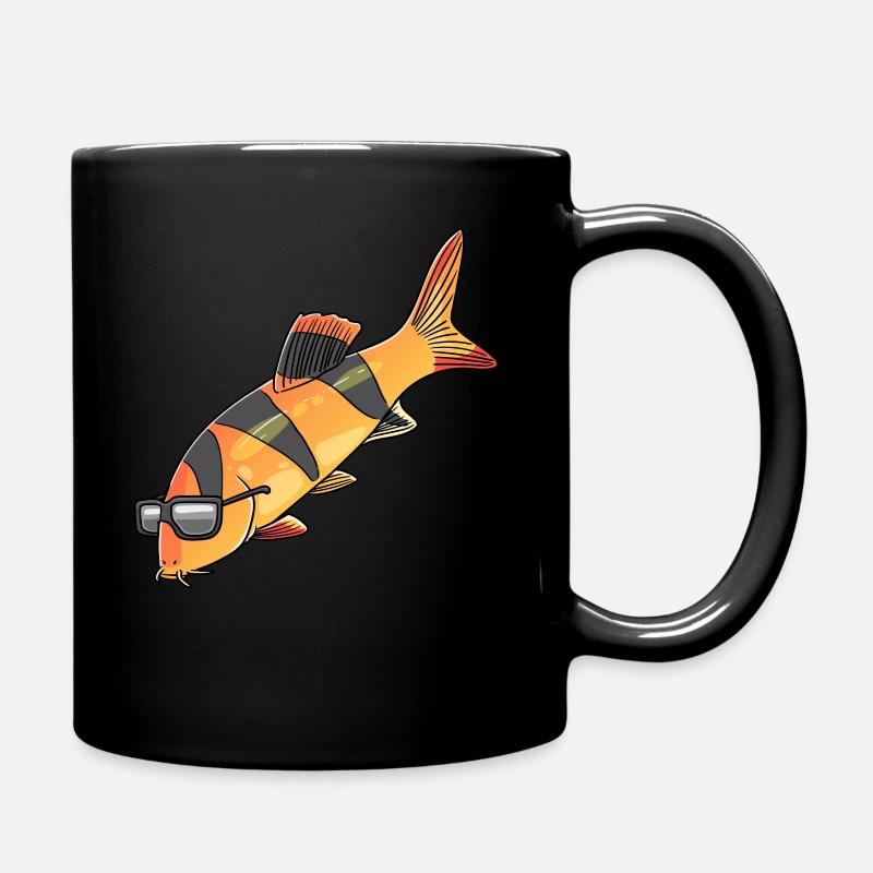 Prachtschmerle Mama Schmerlen Fisch Fischer - Tasse einfarbig - Schwarz