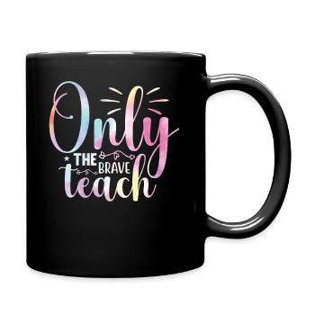 Back To School Tie Rainbow Brave Physical - Full Colour Mug - black - Right