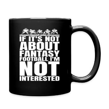 Drôles de messieurs intéressés par le football Fantasy - Mug uni - noir - Droite
