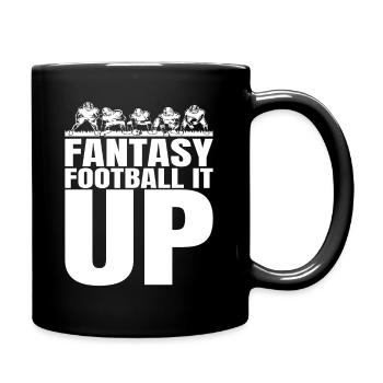 Funny Men's Fantasy Football King - Full Colour Mug - black - Right