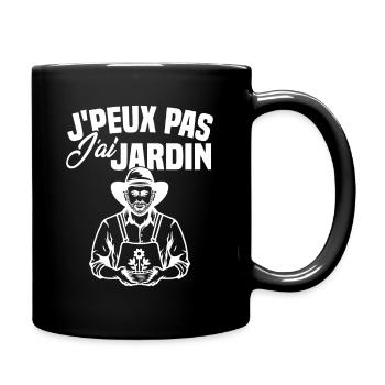 J'peux pas j'ai jardin - Mug uni - noir - Droite