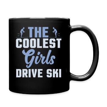 The Coolest Girls Ski - Girls - Full Colour Mug - black - Right