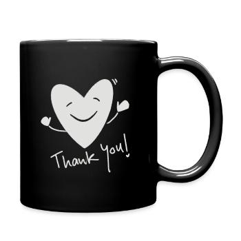 Thank You Funny - Tasse einfarbig - Schwarz - Rechts