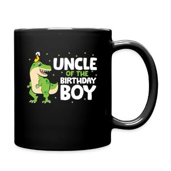 Oncle de l’enfant d’anniversaire Dinosaur - Mug uni - noir - Droite