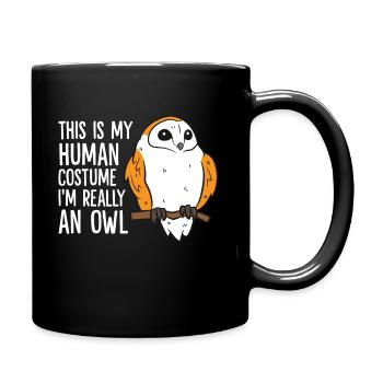 Das ist mein menschliches Kostüm Ich bin wirklich - Tasse einfarbig - Schwarz - Rechts