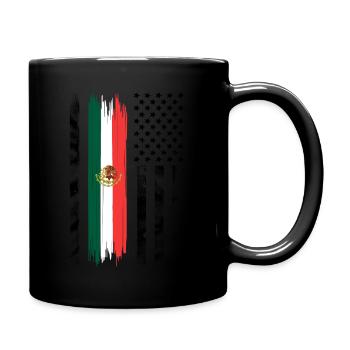 Mexican Pride Mexico Flag - Full Colour Mug - black - Right