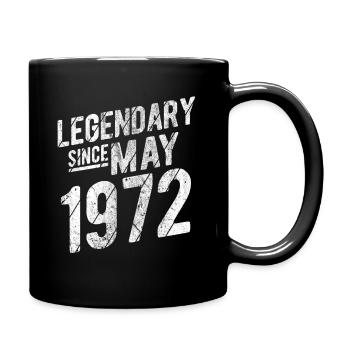 50th Birthday Gift Legendary Since May 1972 50 Yea - Tasse einfarbig - Schwarz - Rechts