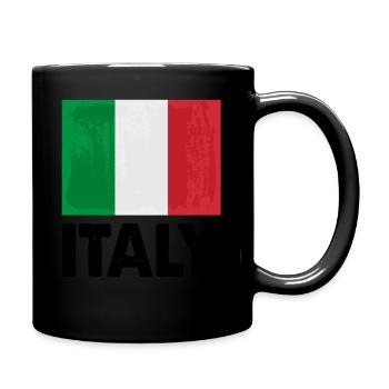 Italy Flag Italia - Full Colour Mug - black - Right