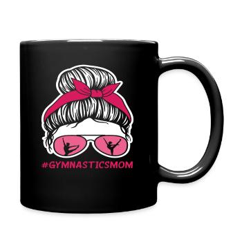 Proud Gymnastics Mom - Full Colour Mug - black - Right
