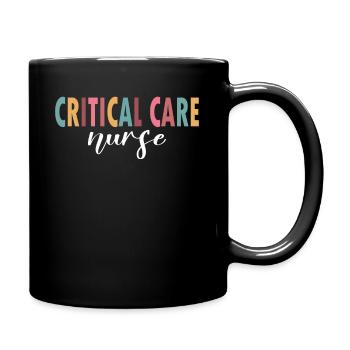 The life of an intensive care nurse - Full Colour Mug - black - Right