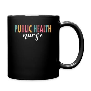 Life of the nurse in public - Full Colour Mug - black - Right