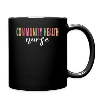 Community Health Nurse Life - Tasse einfarbig - Schwarz - Rechts