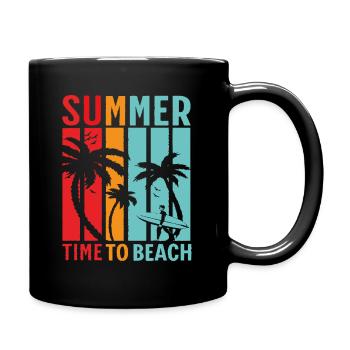 Summer T shirt - Full Colour Mug - black - Right