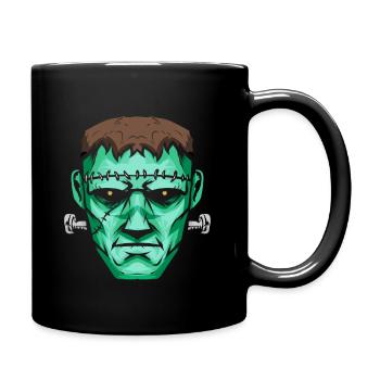 Green Monster Halloween - Full Colour Mug - black - Right