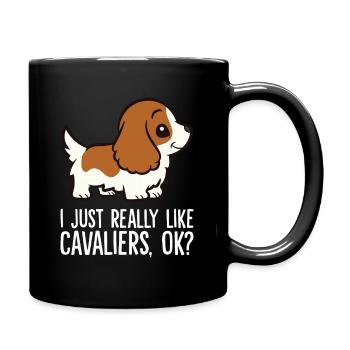 J’aime beaucoup Cavaliere, d’accord? Cavalier - Mug uni - noir - Droite