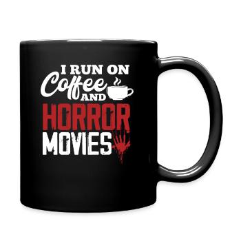 Horror Movies Coffee - Full Colour Mug - black - Right