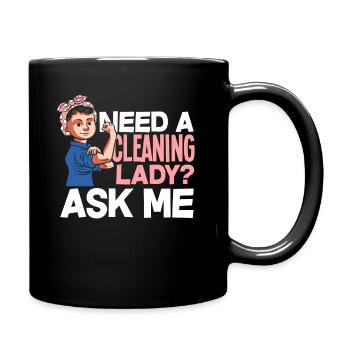 Femme de ménage Cleaner - Mug uni - noir - Droite