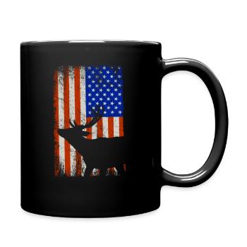 Drapeau américain Patriot - Mug uni - noir - Droite