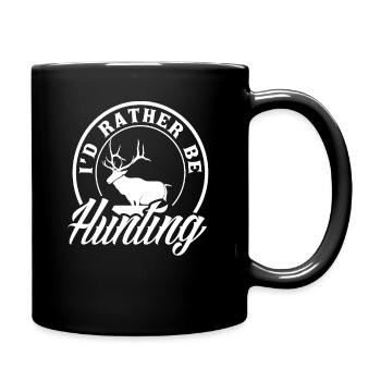 Je préfère chasser - Mug uni - noir - Droite