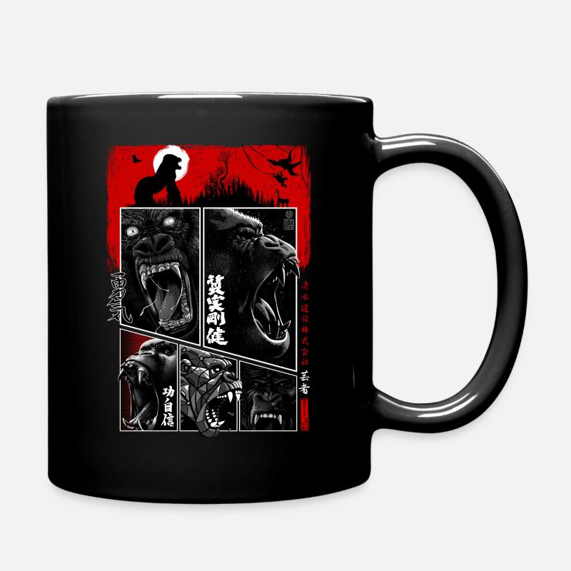 gorilla comic - Full Colour Mug - black