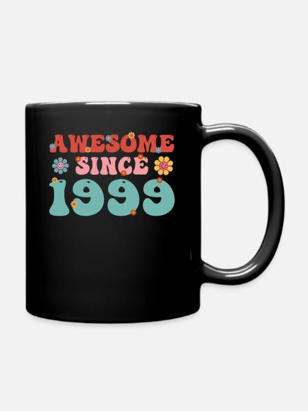 Brillant depuis 1999 Groovy Birthday - Mug uni - noir