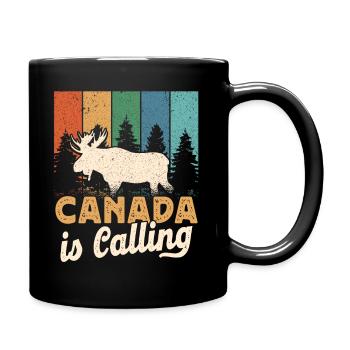 Le Canada appelle les canadiens à partir de vacances - Mug uni - noir - Droite