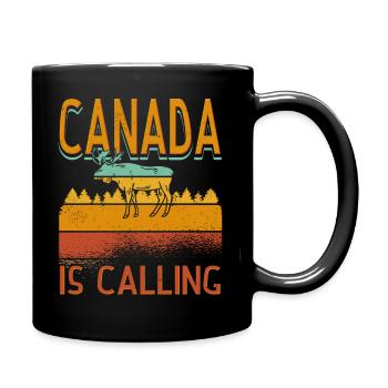 Le Canada appelle les canadiens à partir de vacances - Mug uni - noir - Droite
